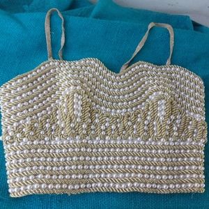 Vintage angel Sanchez beaded top